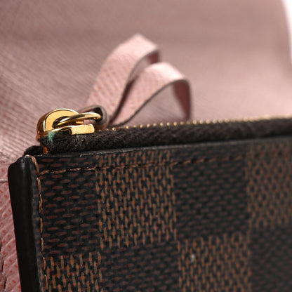 Louis Vuitton Damier Ebene Rosalie Coin Purse Rose Ballerine 8 of 9