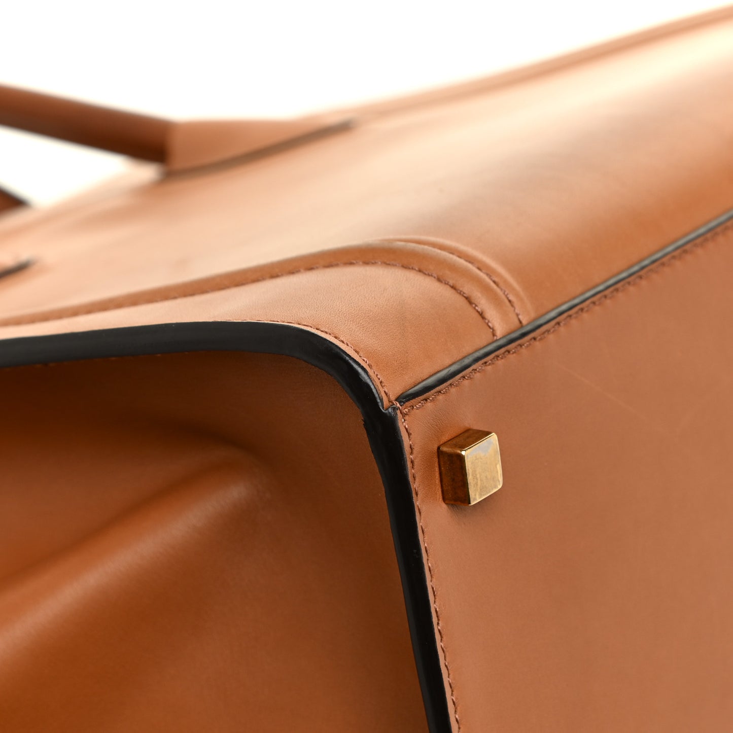 Smooth Calfskin Medium Phantom Luggage Tan
