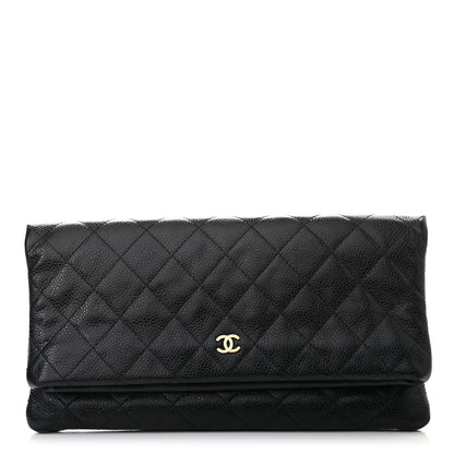 Chanel Caviar Quilted CC Beauty Clutch Black 2 of 13