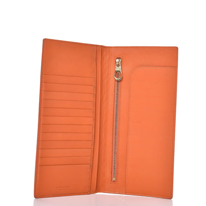 Bottega Veneta Nappa Intrecciato Long Bifold Wallet Orange 5 of 7