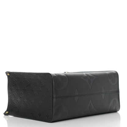 Louis Vuitton Empreinte Monogram Giant Onthego MM Black 4 of 10