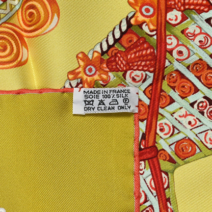 Hermes Silk Carre Paperoles Scarf 90 5 of 5