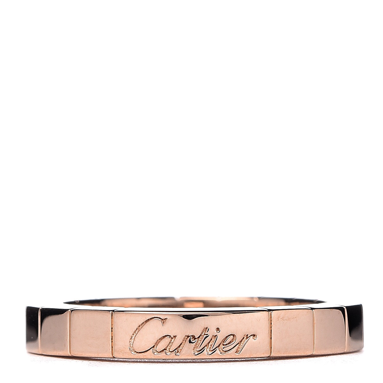 Cartier 18K Pink Gold 3mm Lanieres Ring 49 4.75 1 of 4
