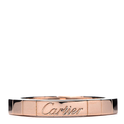 Cartier 18K Pink Gold 3mm Lanieres Ring 49 4.75 1 of 4