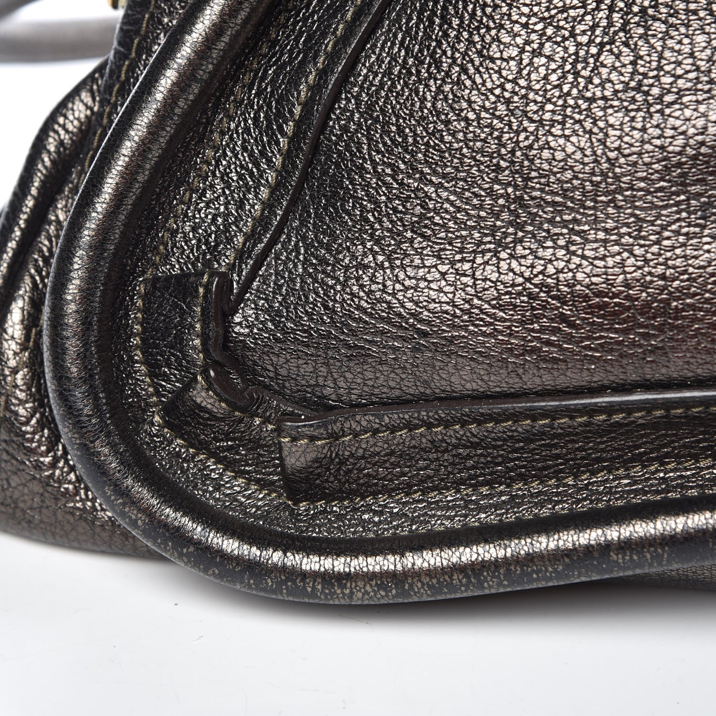 Metallic Calfskin Medium Paraty Bronze