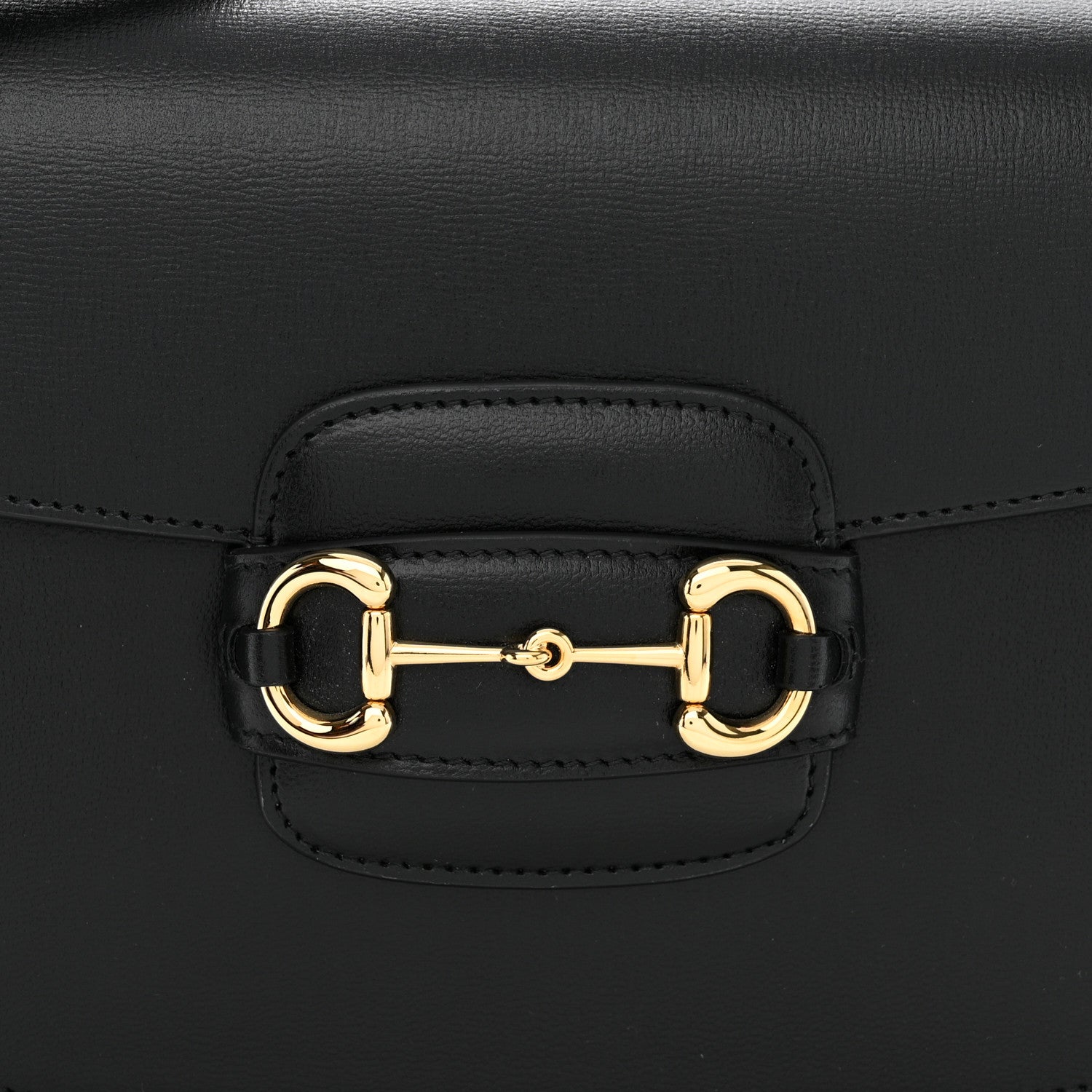 Gucci Azalea Calfskin Horsebit 1955 Shoulder Bag Black 8 of 11