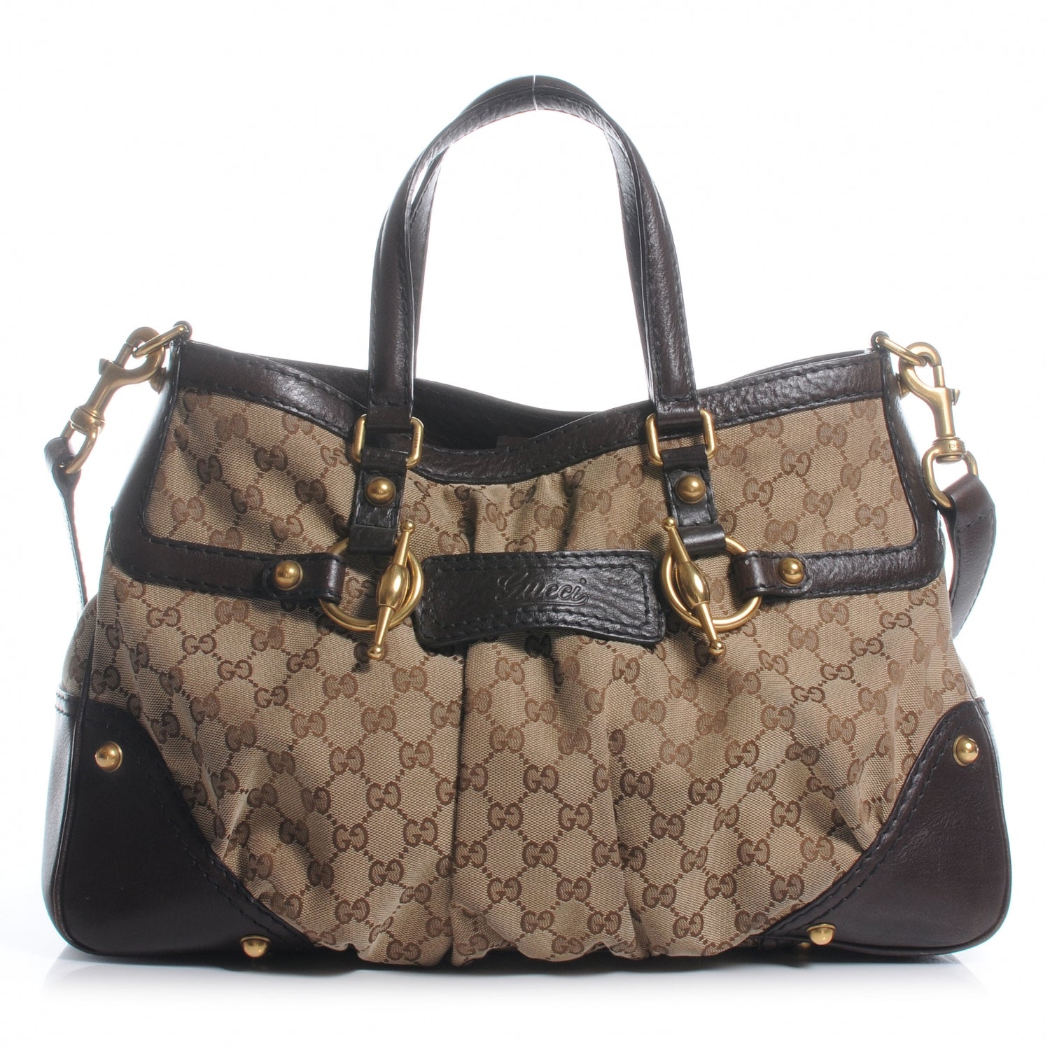Gucci Monogram Jockey Tote 1 of 7