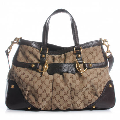 Gucci Monogram Jockey Tote 1 of 7