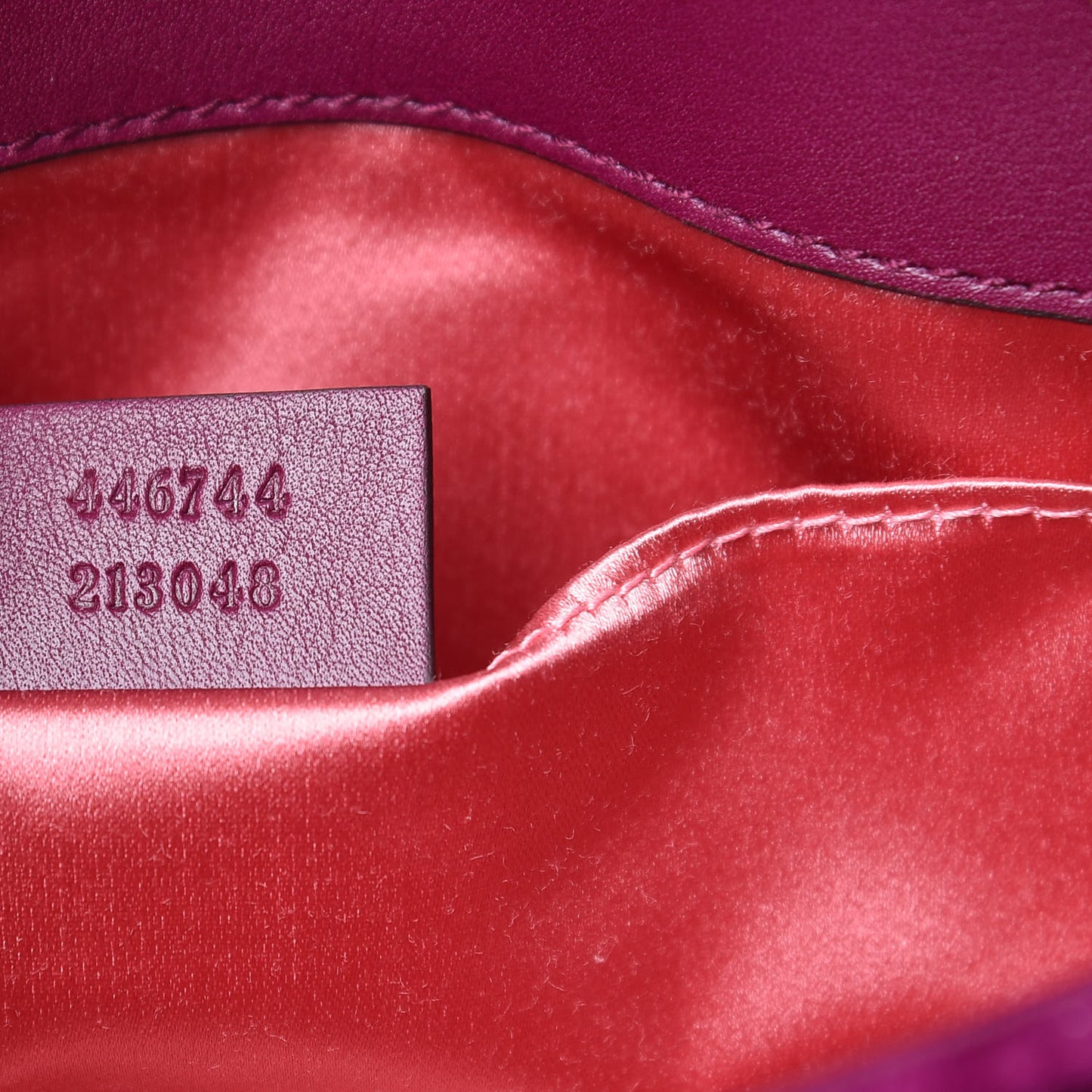 Velvet Matelasse Mini GG Marmont Shoulder Bag Fuchsia Violet Cyclamen