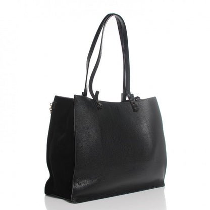 Chloe Grained Calfskin Suede Medium Faye Tote Black 3 of 18