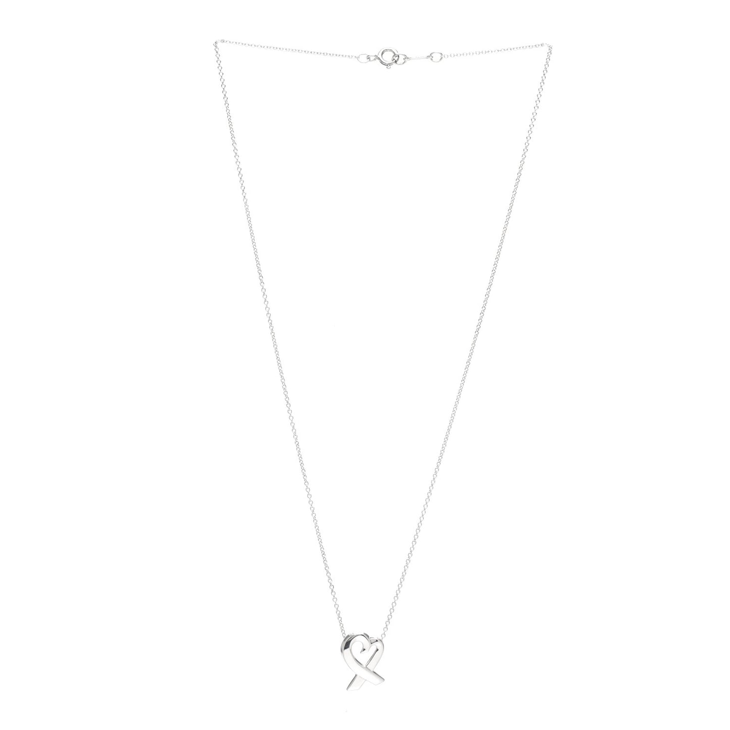 Sterling Silver Paloma Picasso Loving Heart Pendant Necklace