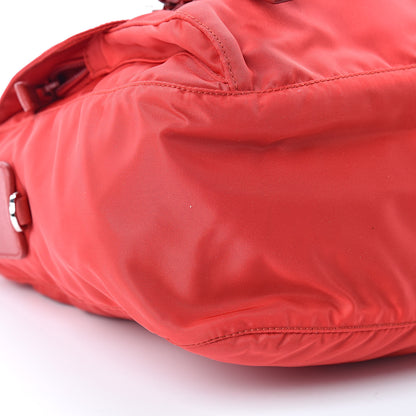 Prada Nylon Vela Sport Saffiano Messenger Bag Rosso 10 of 11