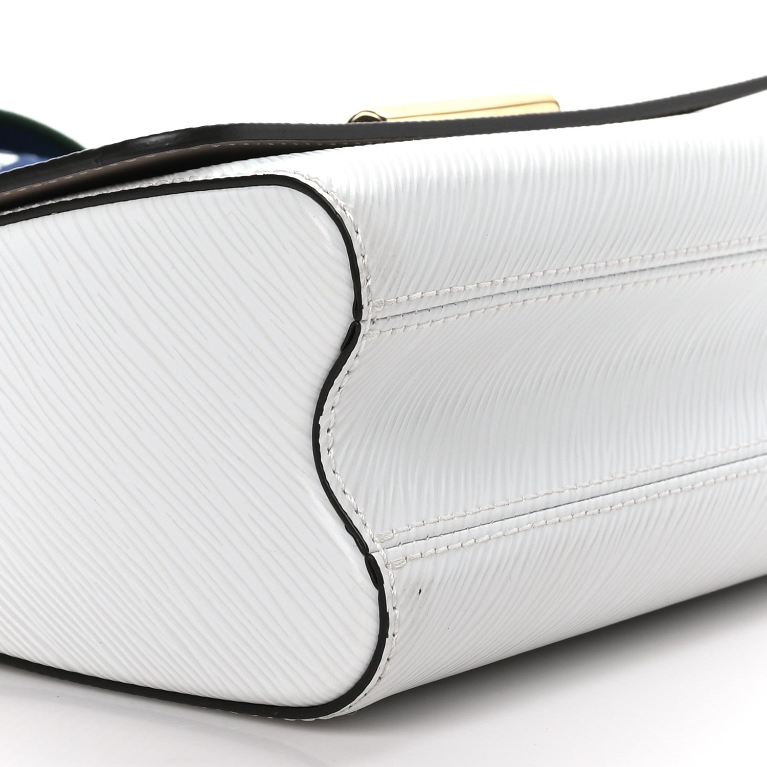 Louis Vuitton Epi Twist Top Handle Shoulder Bag MM White 8 of 9
