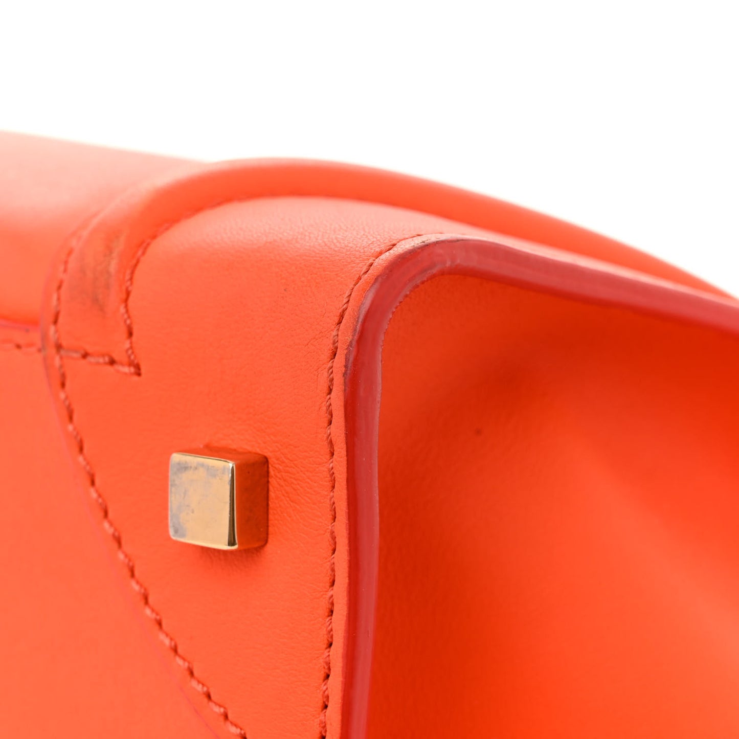 Smooth Calfskin Mini Luggage Orange