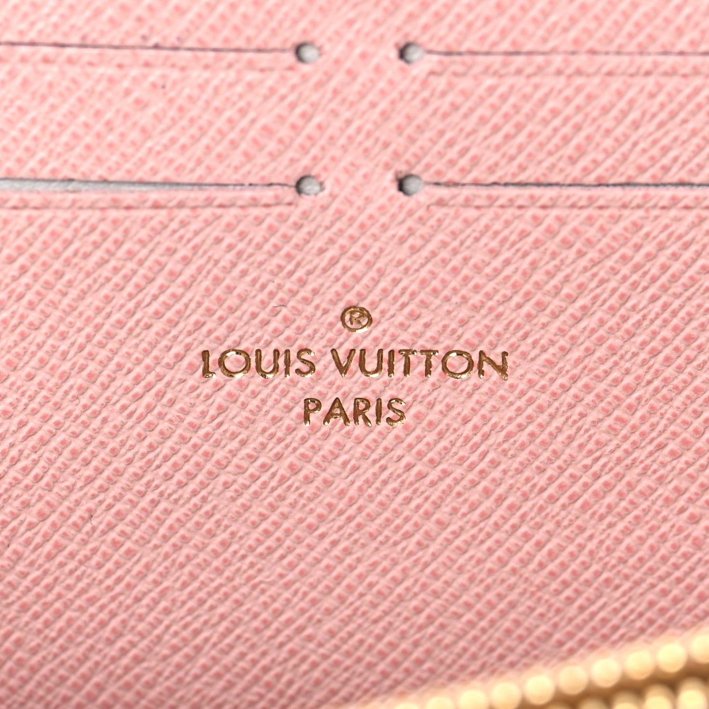 Damier Azur Clemence Wallet Rose Ballerine
