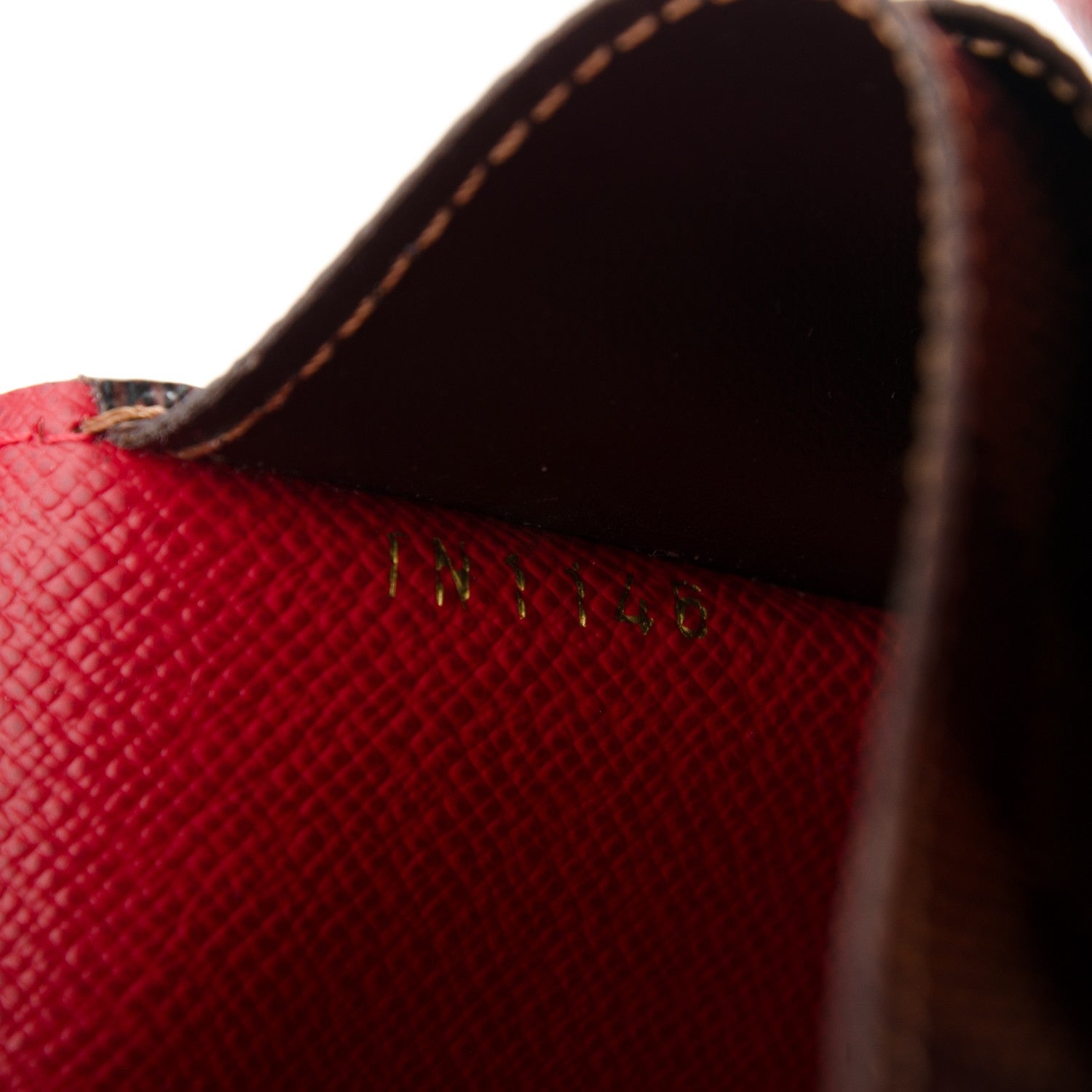 Louis Vuitton Damier Ebene Josephine Wallet Red 7 of 7