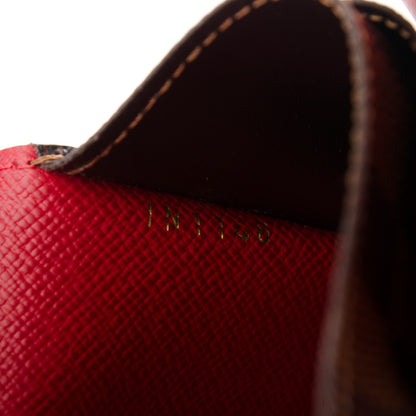 Louis Vuitton Damier Ebene Josephine Wallet Red 7 of 7