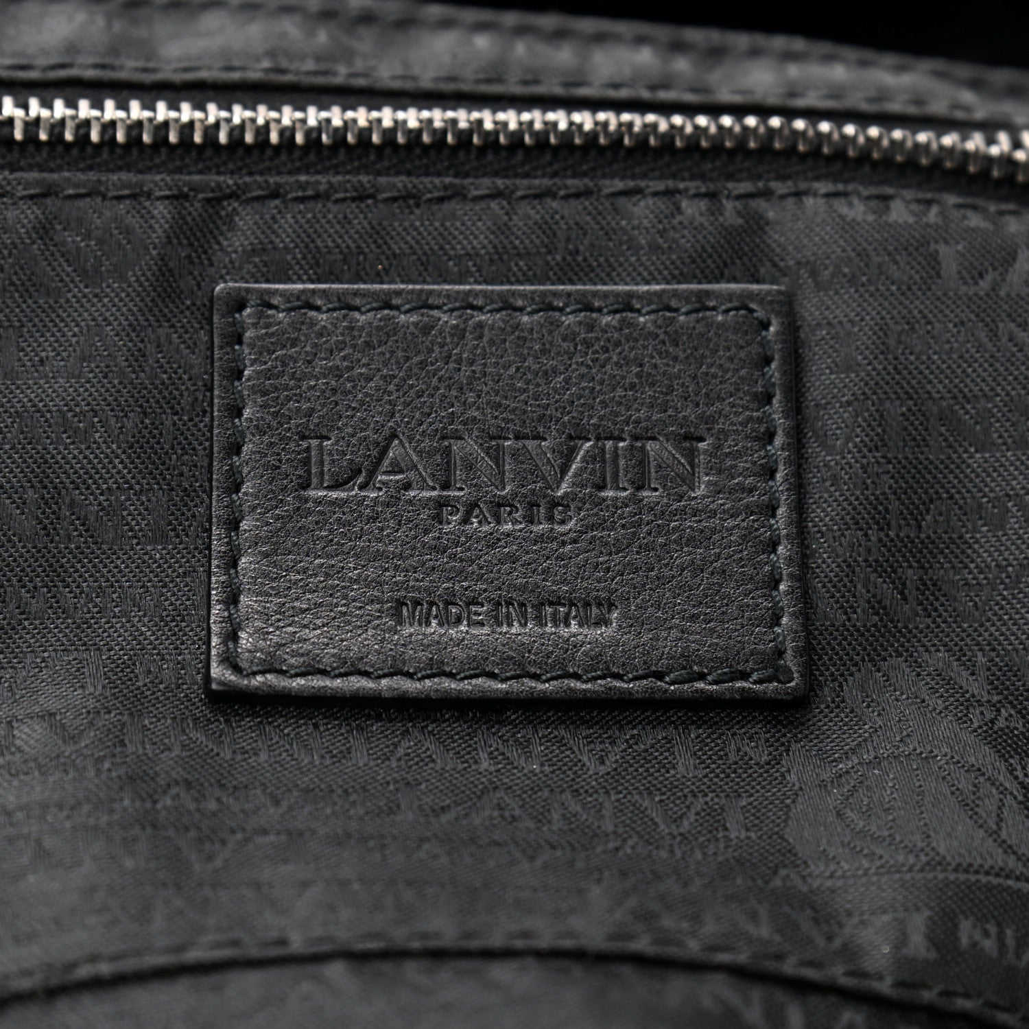 Lanvin Calfskin Happy Clutch Black 6 of 6