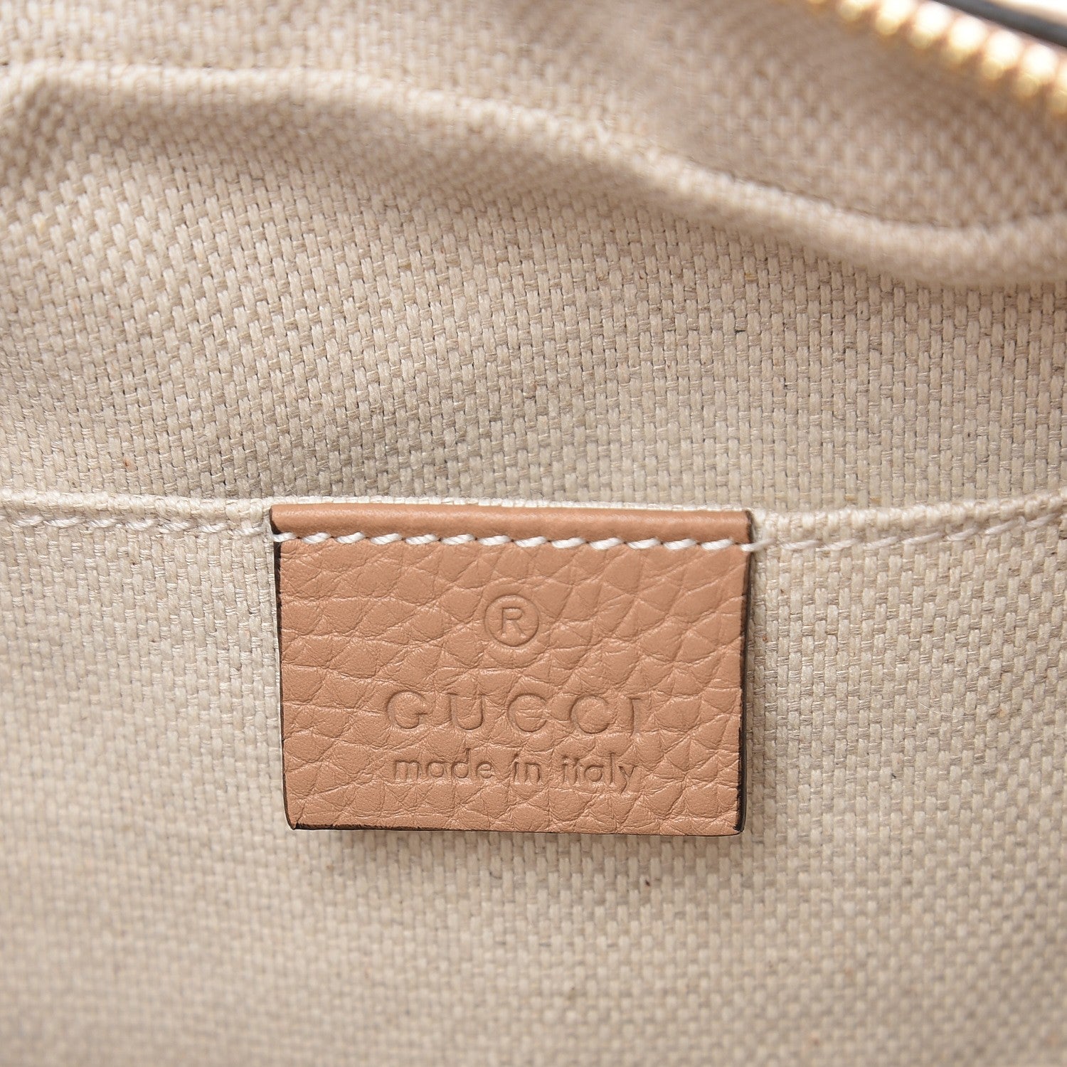 Gucci Pebbled Calfskin Small Soho Disco Bag Camelia 6 of 8
