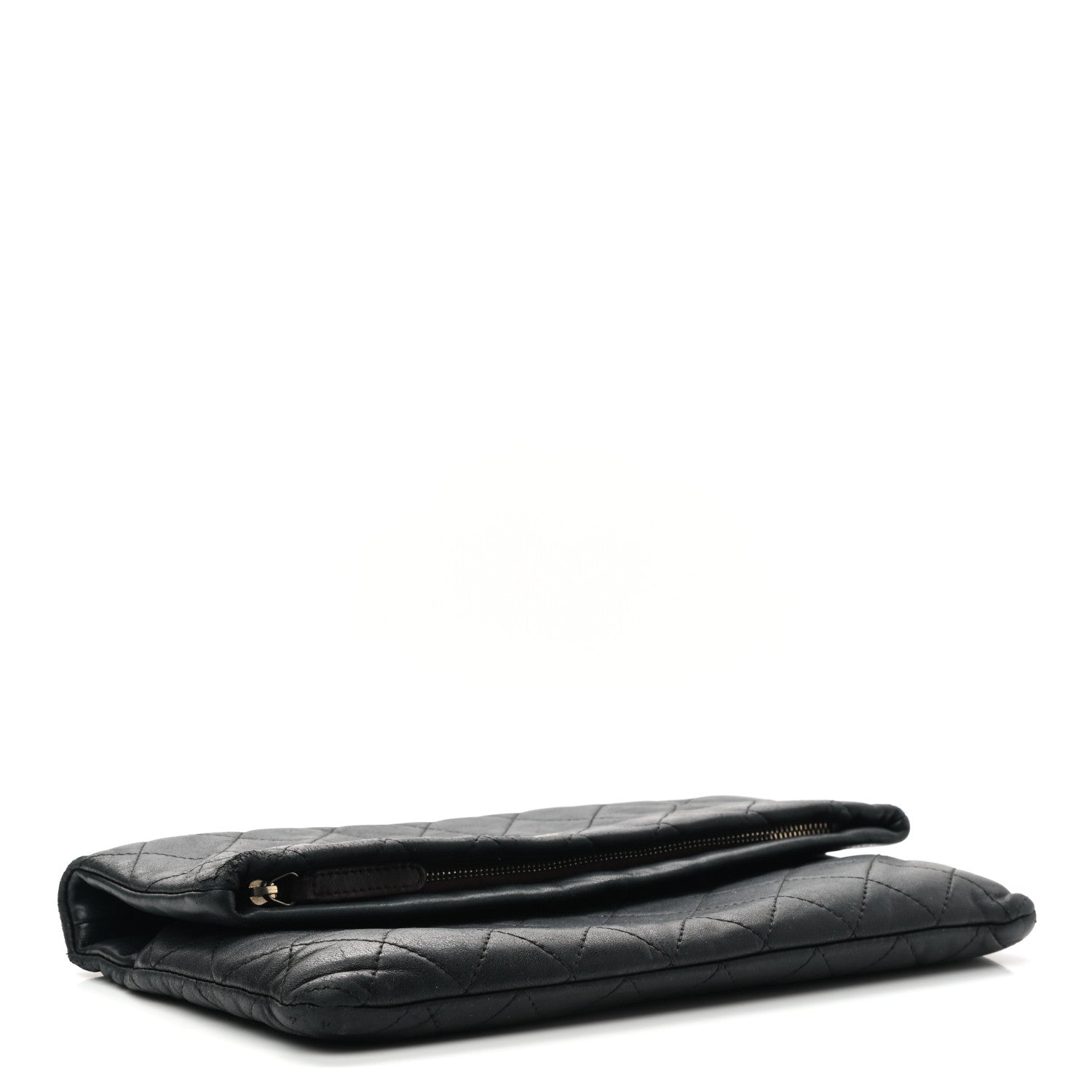 Chanel Lambskin Quilted CC Beauty Clutch Black 4 of 12