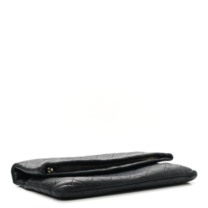 Chanel Lambskin Quilted CC Beauty Clutch Black 4 of 12