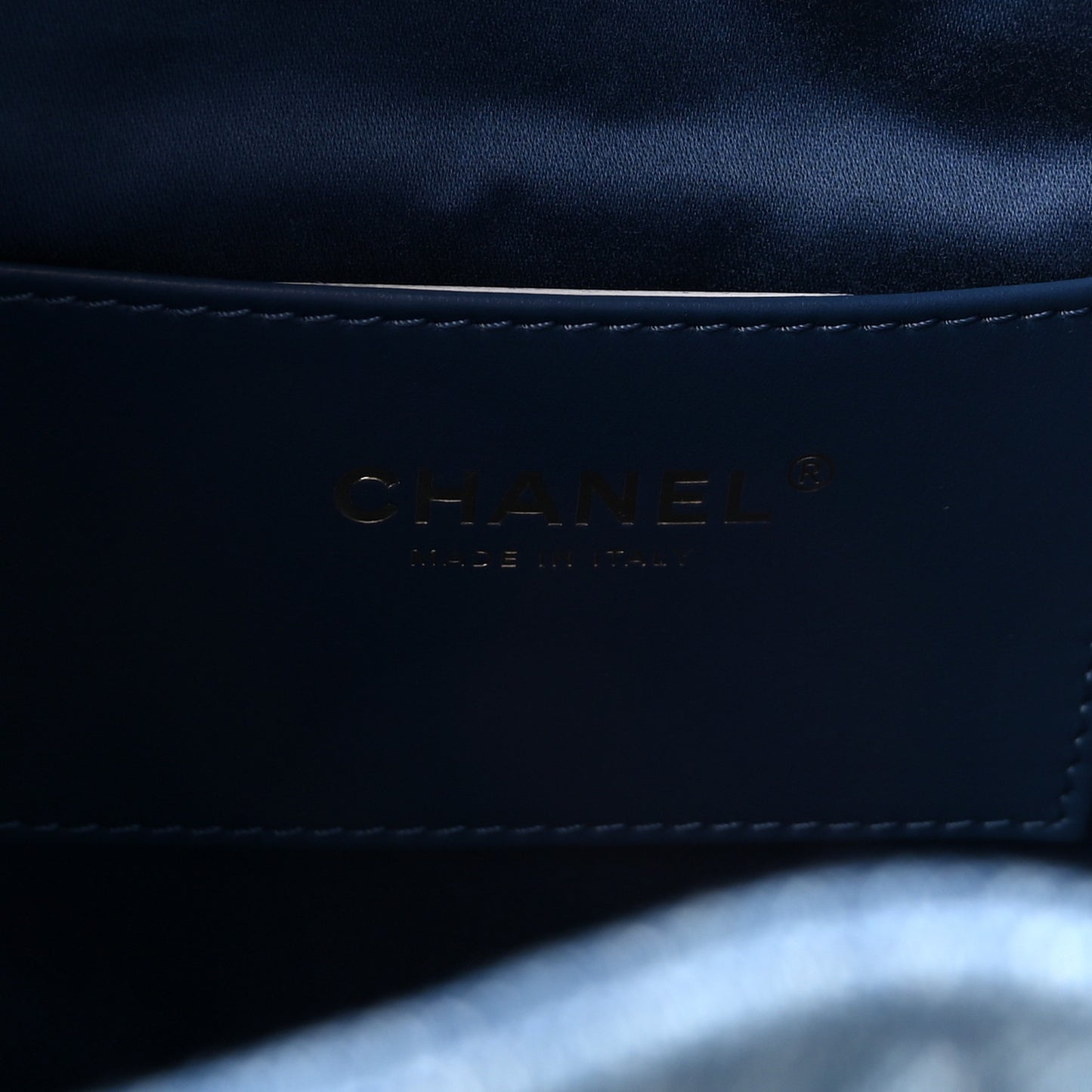 Washed Denim Quilted Small Chanel 25 Handbag Blue