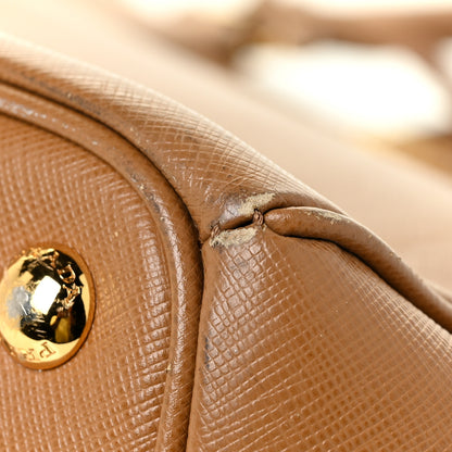 Prada Saffiano Large Galleria Double Zip Tote Caramel 23 of 32