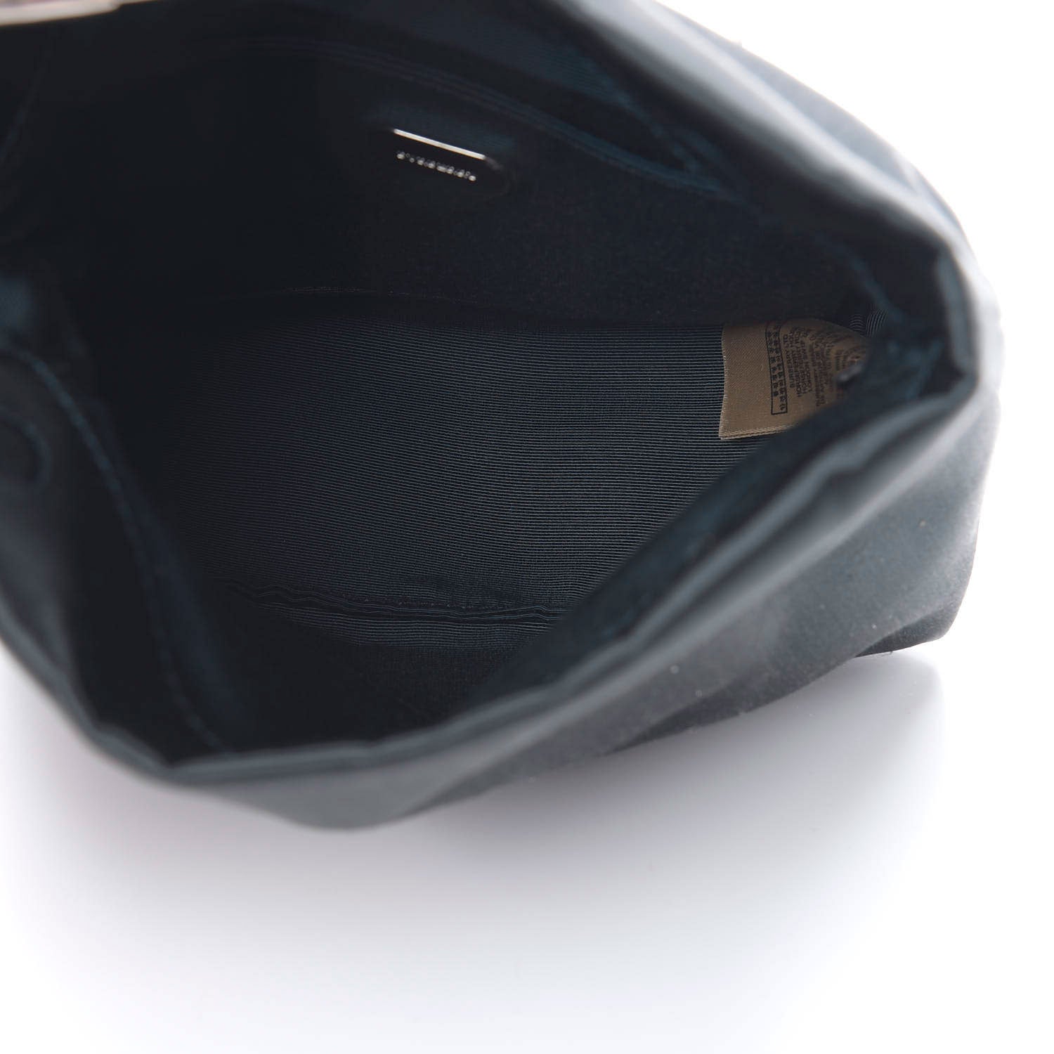Burberry Satin Small Pin Clutch Green 5 of 8