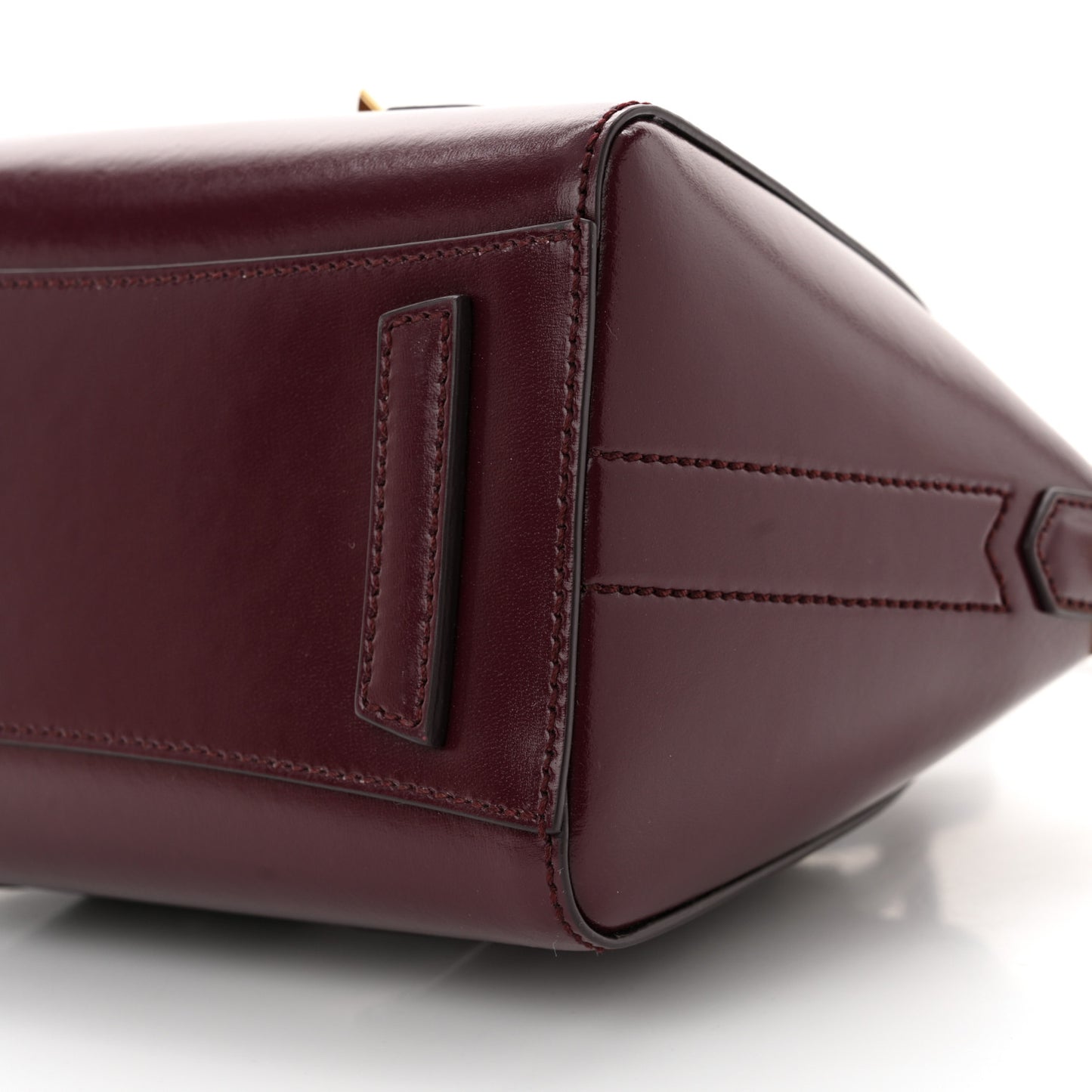 Box Calfskin Mini Lock Antigona Oxblood Red