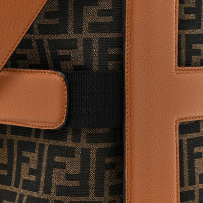 Fendi Jacquard Vitello Logo Bucket Bag Brown 8 of 10