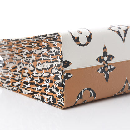 Louis Vuitton Monogram Giant Jungle Onthego GM Ivory 5 of 8