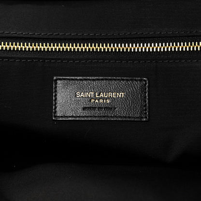 Saint Laurent Lambskin Quilted Maxi Icare Shopping Tote Black 7 of 12