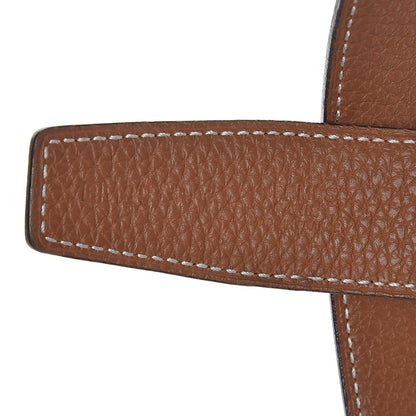 Hermes Box Togo 32mm H Belt 85 Black Gold 5 of 6
