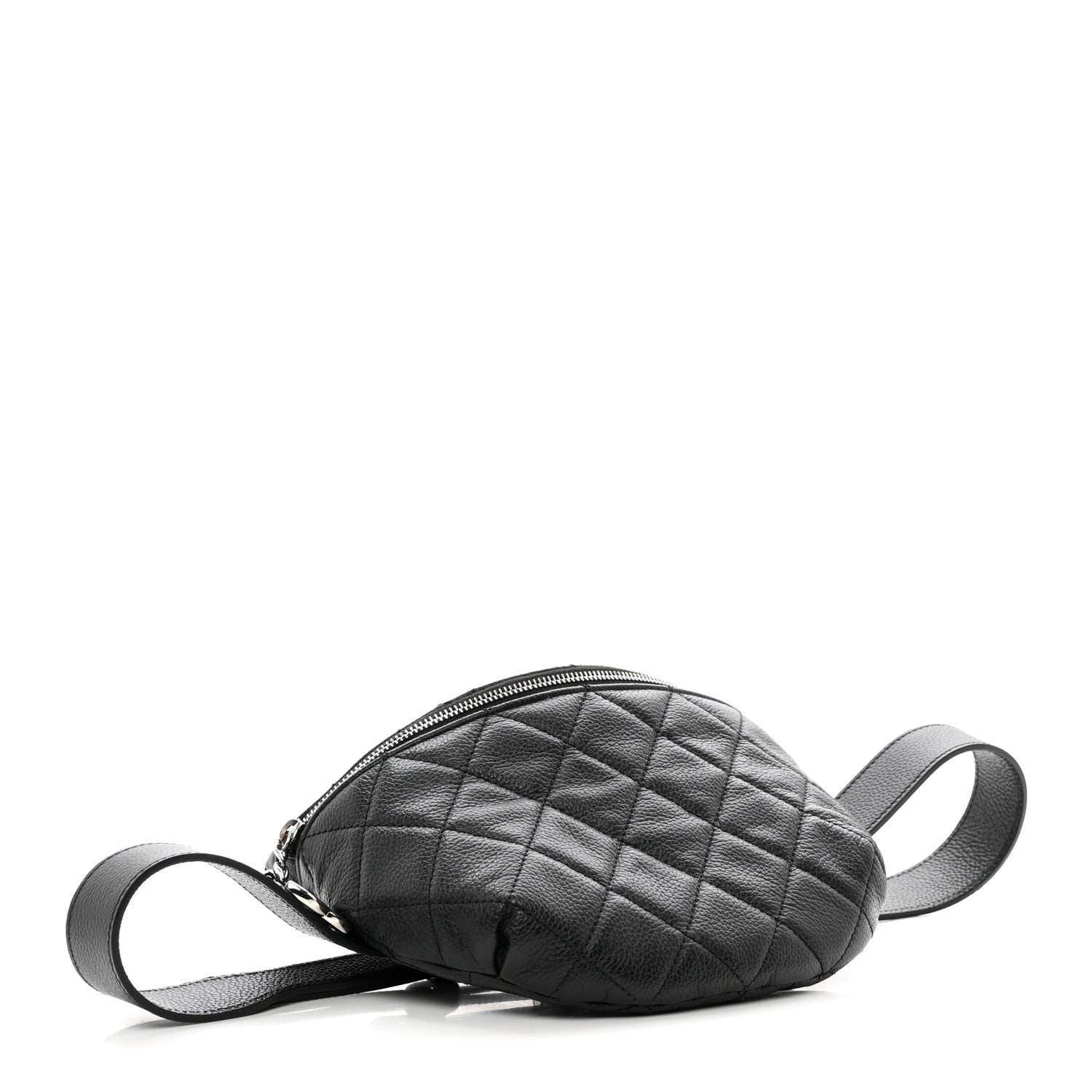 Chanel Grained Calfskin Quilted Waist Belt Bag Black 4 of 10