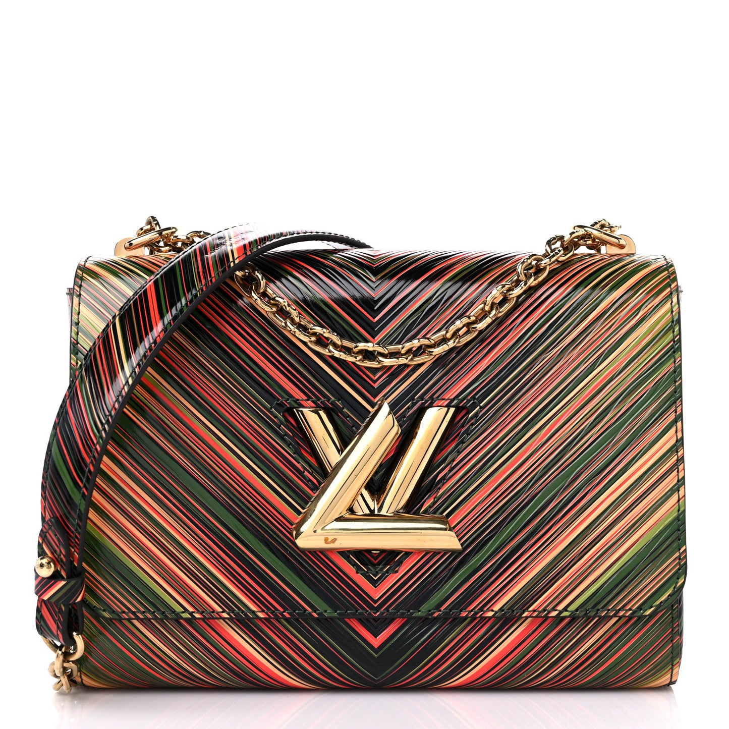 Epi Tropical Twist Shoulder Bag MM Rose Beige