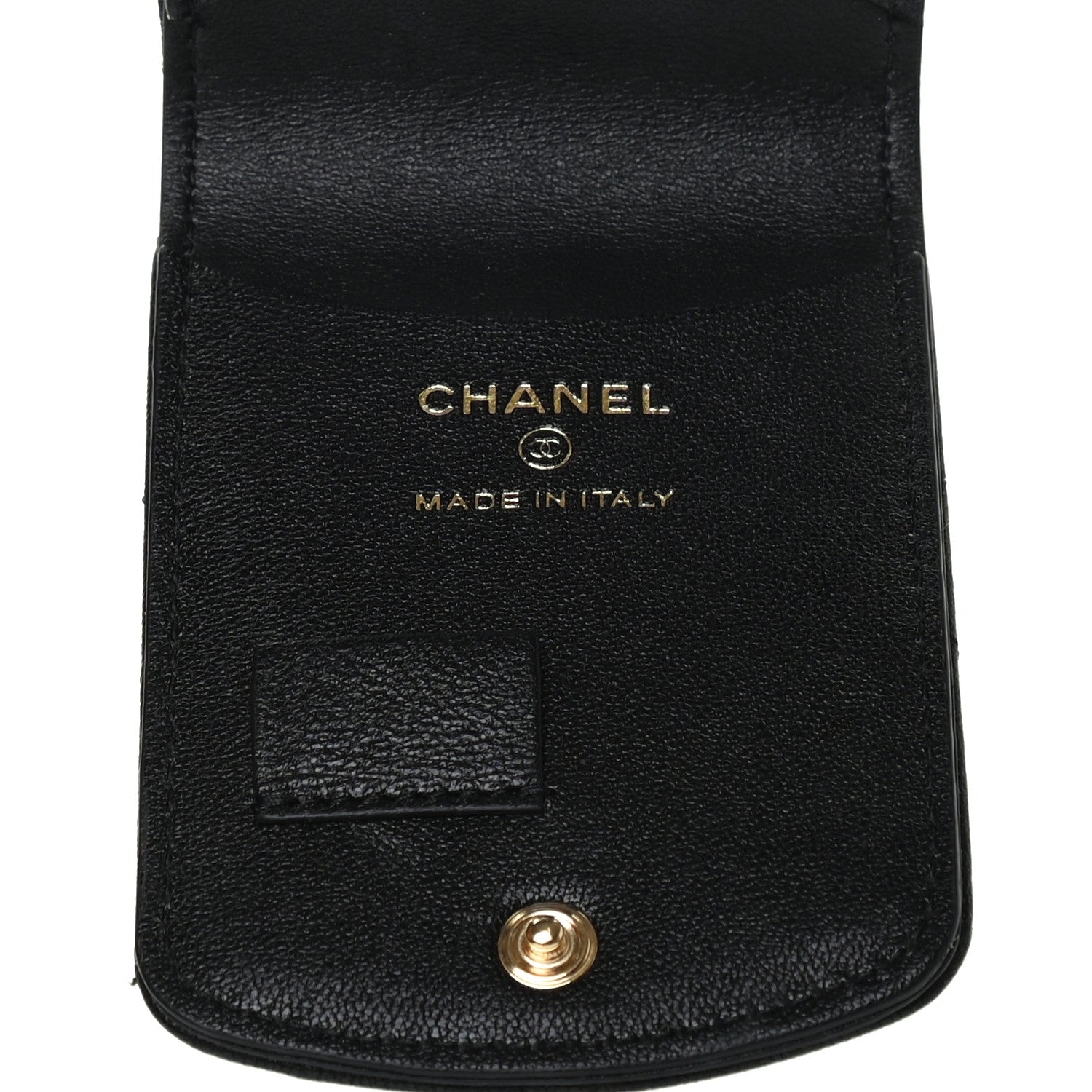 Chanel Lambskin Quilted Chanel 19 Luggage Tag Black 3 of 3