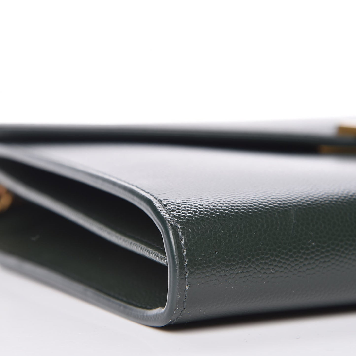 Grain De Poudre Monogram Cassandra Chain Wallet Vert Fonce