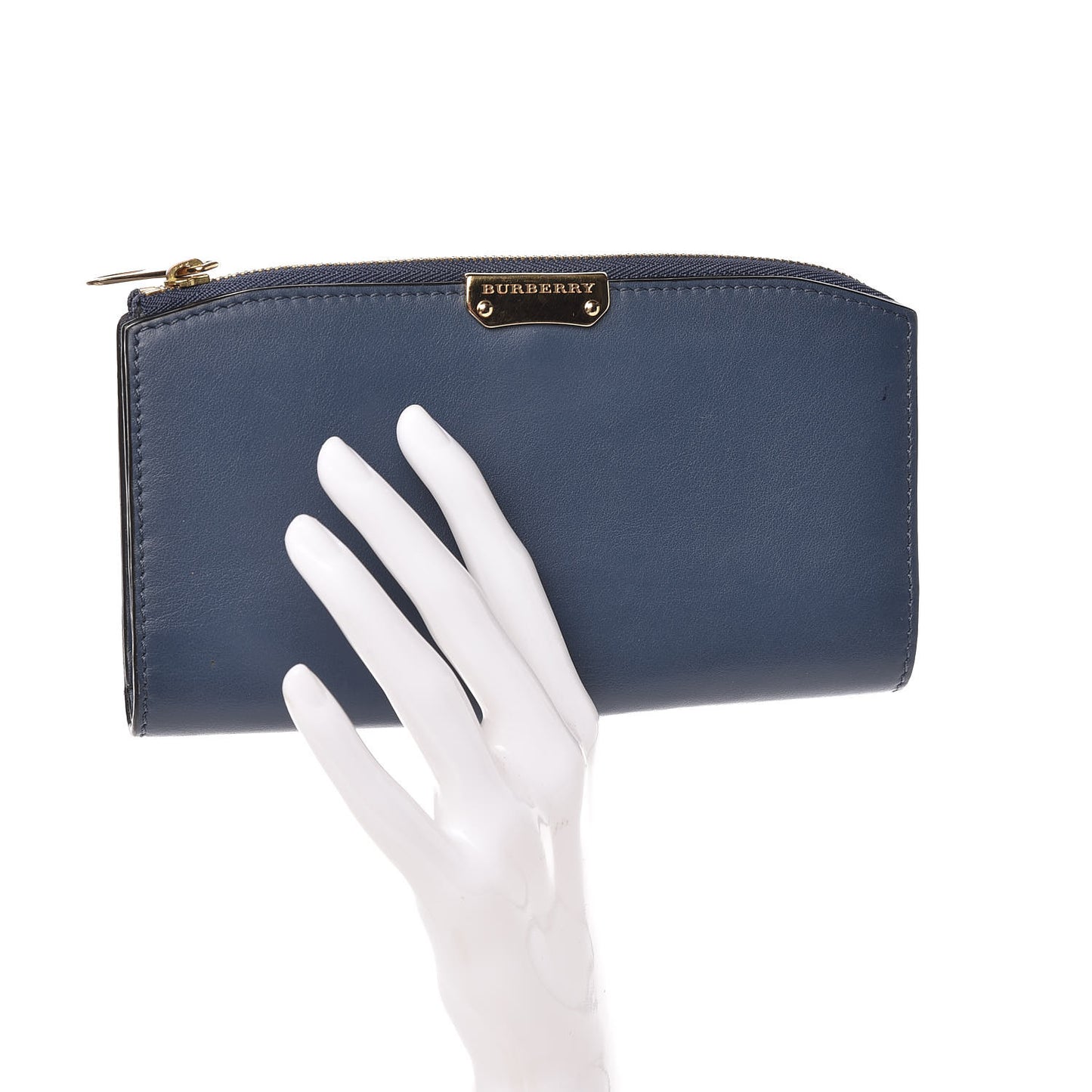 Calfskin Alvington Continental Wallet Blue