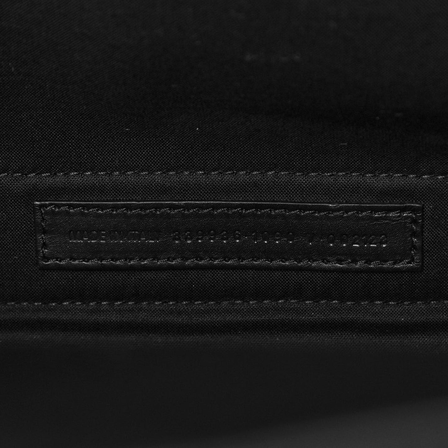 Cotton Canvas Calfskin M Navy Cabas Black White