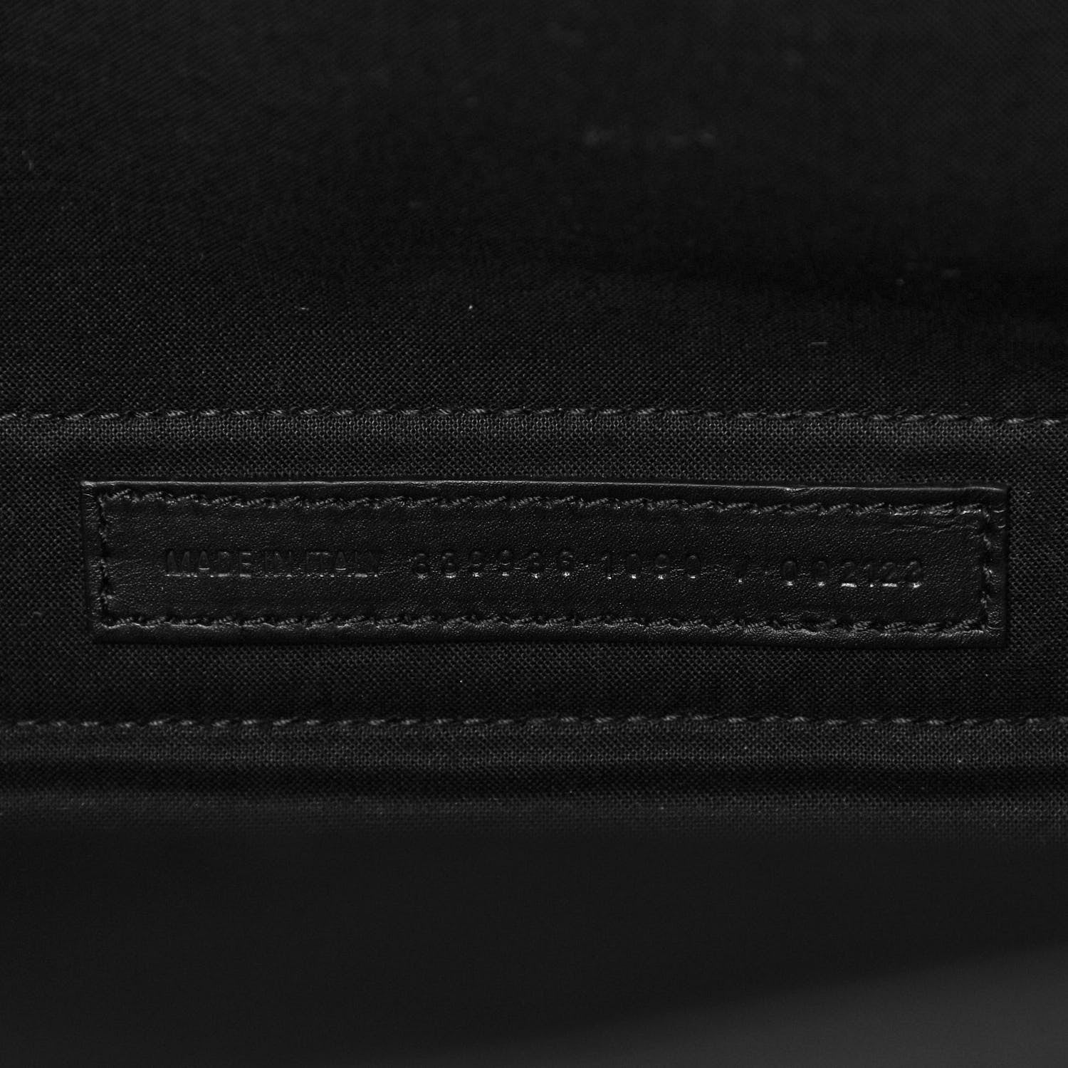 Balenciaga Cotton Canvas Calfskin M Navy Cabas Black White 6 of 10