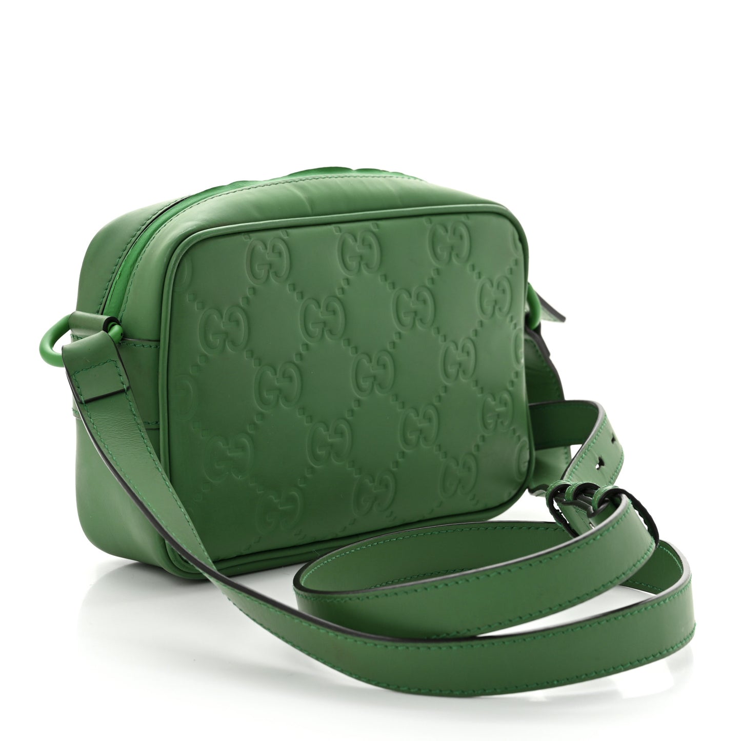 Rubber Effect Monogram GG Mini Crossbody Bag New Shamrock