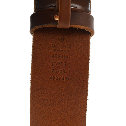 Gucci Faded Calfskin Double G 40mm Belt 70 28 Cuir 3 of 5