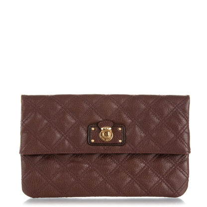 Marc Jacobs Quilted Eugenie Clutch Brown 1 of 7
