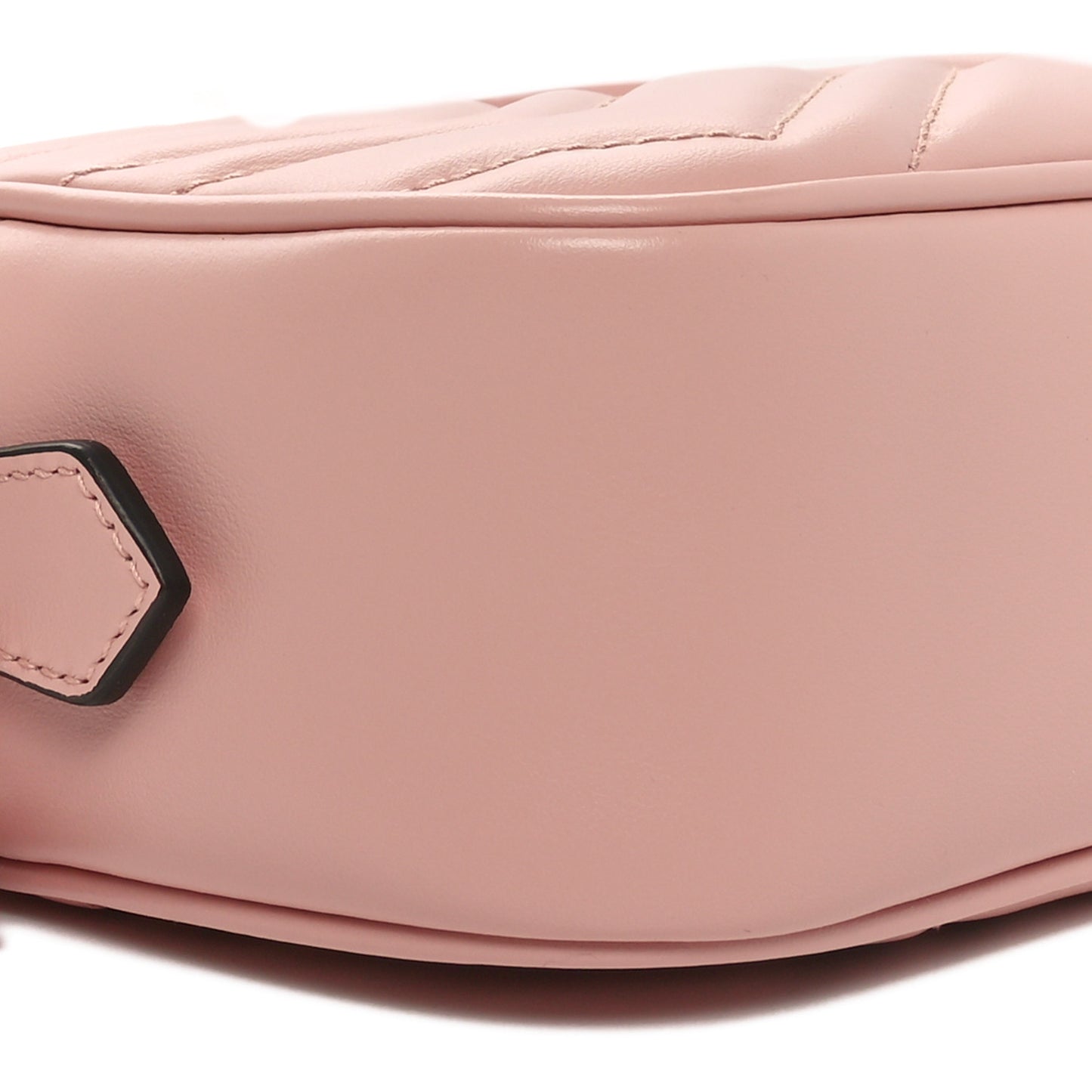 Calfskin Matelasse Monochrome Mini GG Marmont Chain Shoulder Bag Perfect Pink