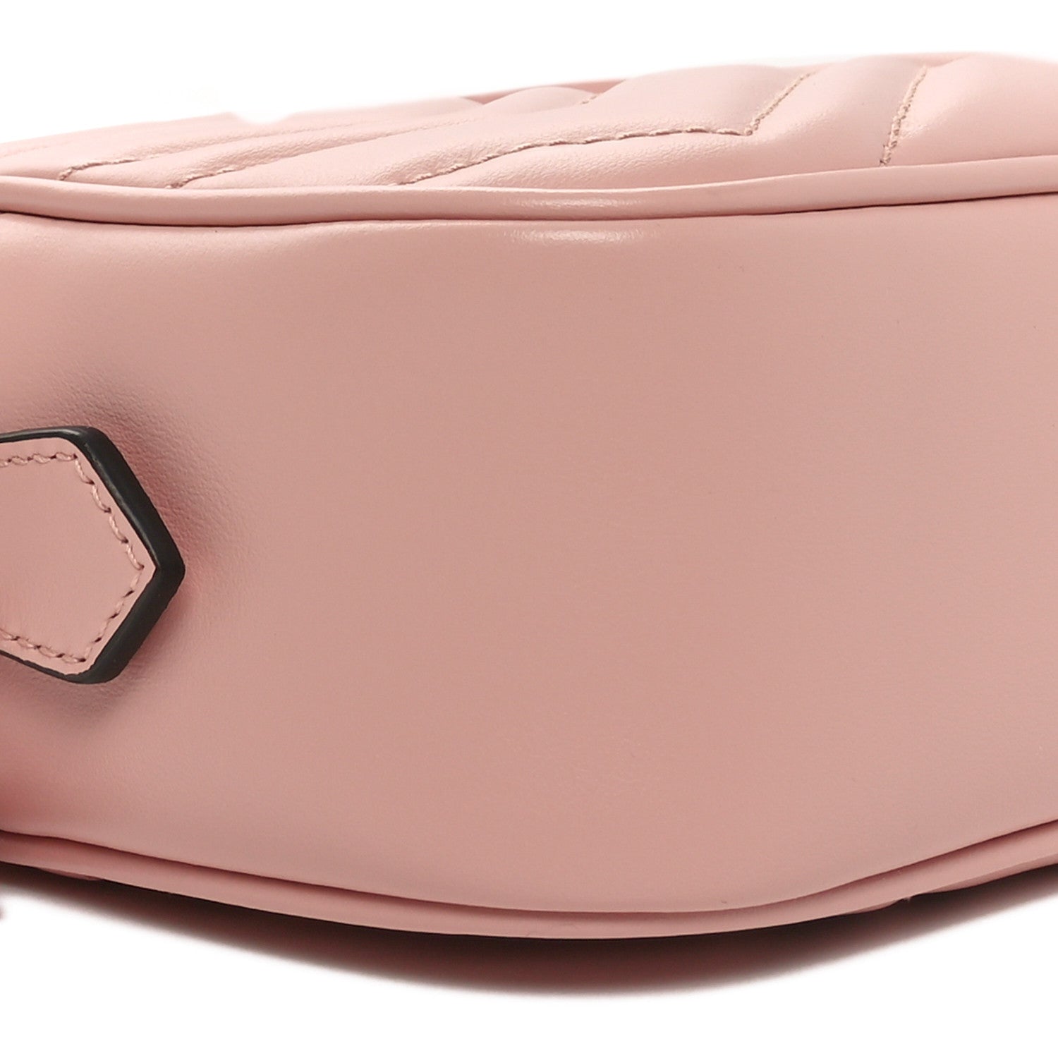 Gucci Calfskin Matelasse Monochrome Mini GG Marmont Chain Shoulder Bag Perfect Pink 9 of 10