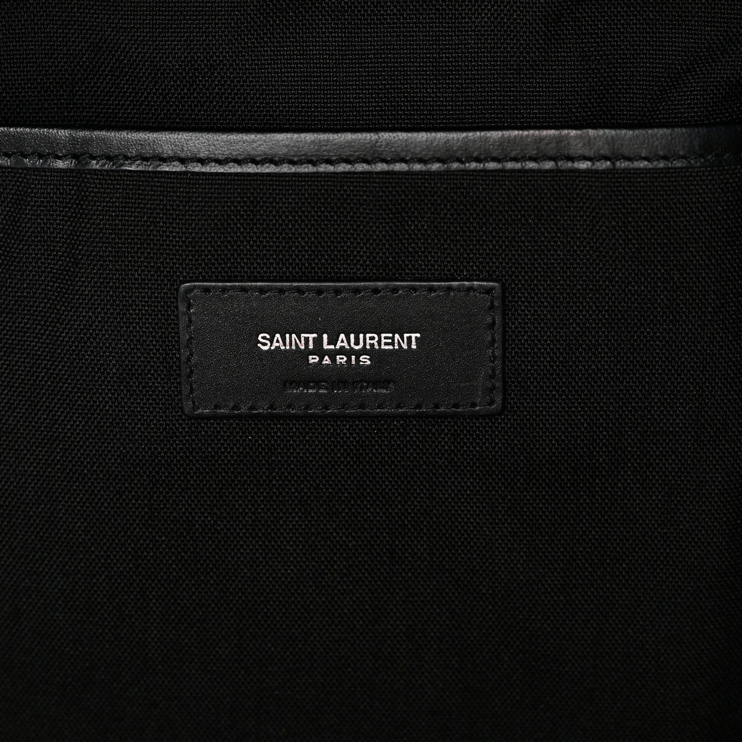 Saint Laurent Canvas Logo City Backpack Navy 6 of 9
