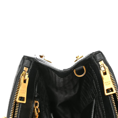Prada Saffiano Large Galleria Double Zip Tote Black 11 of 16