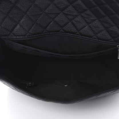 Chanel Calfskin Quilted XXL Travel Flap Bag Black 5 of 10