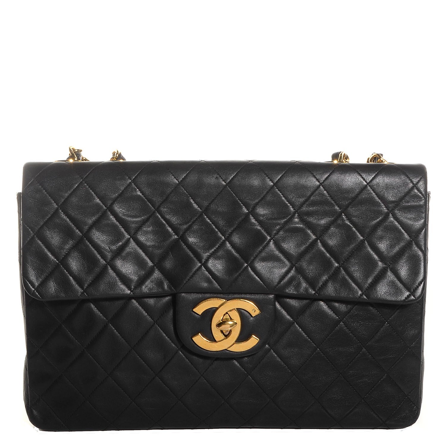 Chanel Lambskin XL Jumbo Flap Black 1 of 10