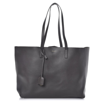 Saint Laurent Calfskin Large Shopping Tote Storm 1 of 8